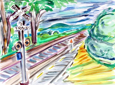 Cruce de ferrocarril, 2020 de Richard Fox
