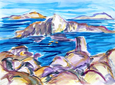Rocas y reflejos, 2019 de Richard Fox