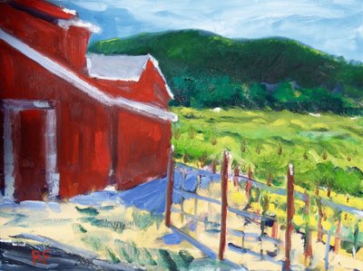 El granero rojo, Napa de Richard Fox