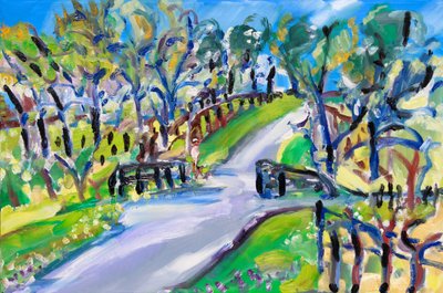 Caminando por la carretera, 2021 de Richard Fox