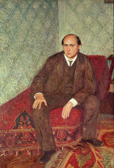 Retrato de Arnold Schonberg (1874-1951), c.1905-6 de Richard Gerstl