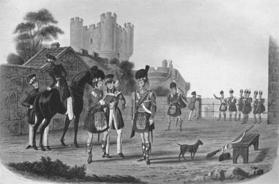 92º Highlanders Un extraño ilustre a la vista, 1839-1845, 1909 de Richard Gibson Reeve