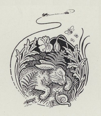 La Liebre y la Tortuga (grabado) de Richard Heighway