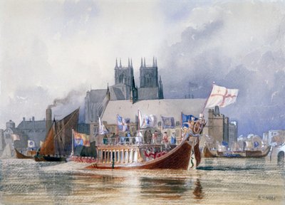Llegada del alcalde a Westminster de Richard Henry Nibbs