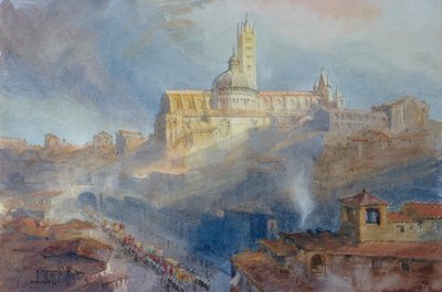 La catedral, Siena, 1902 de Richard Henry Wright