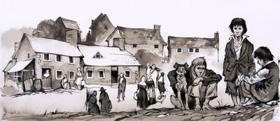 Un hombre atormentado por la pobreza: Richard Cobden (gouache sobre papel) de Richard Hook