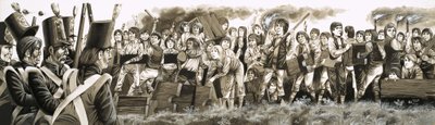 En 1797, se recurrió a las tropas para sofocar los disturbios entre escolares en Rugby. de Richard Hook