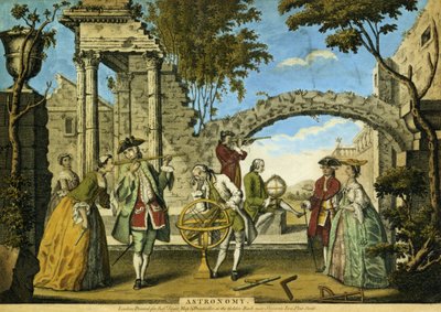 Astronomía, pub. por Robert Sayer (fl.1750-80) c.1750 de Richard Houston