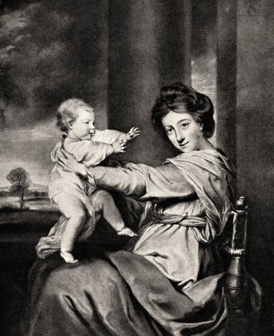 Carolina, Duquesa de Marlborough y su hija, siglo XX de Richard Houston