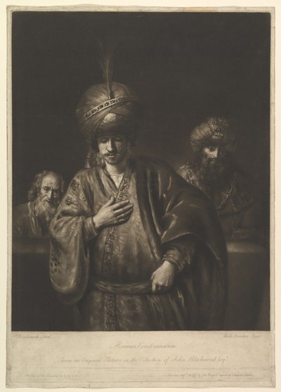 La condena de Amán, 1740-75 de Richard Houston