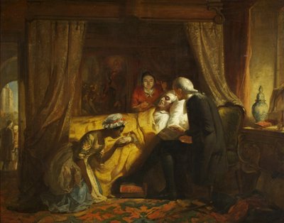 La muerte de Edward Colston, c.1844 de Richard J. Lewis