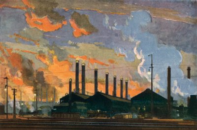 British Industries, Acero (litografía en color) de Richard Jack