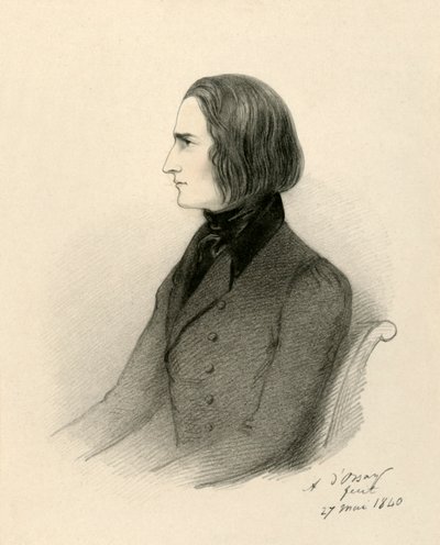 F. Liszt, 1840 de Richard James Lane