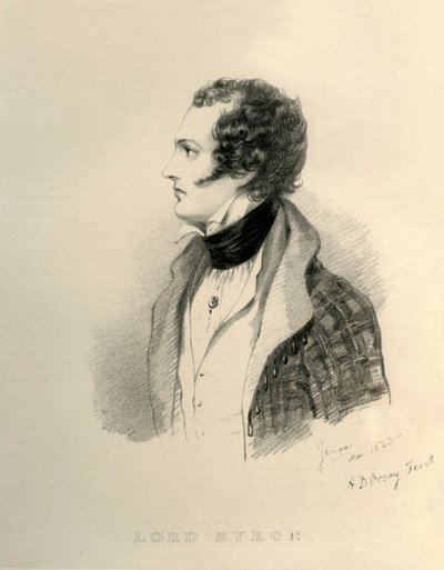 Lord Byron, 1823 de Richard James Lane