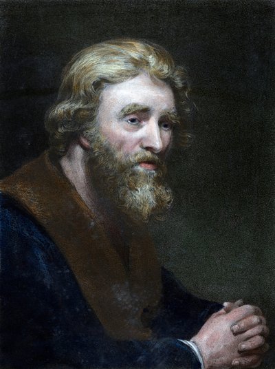 Retrato de un hombre con barba, siglo XIX de Richard James Lane