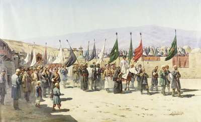 Shakhsei-Vakhsei, Procesión Religiosa de Musulmanes de Richard Karlovich Zommer