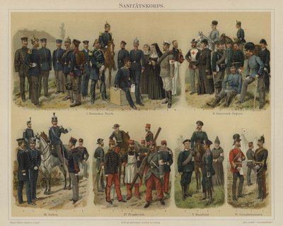 Cuerpo médico de los ejércitos europeos de Richard Knotel