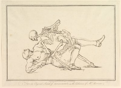 De un boceto original de William Hogarth en la colección del Sr. Morrison de Richard Livesay