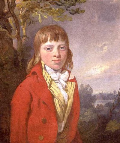 Retrato de Despedida de John Vernon de Wherstead Hall, con la Capilla del Colegio Eton en el Fondo de Richard Livesay