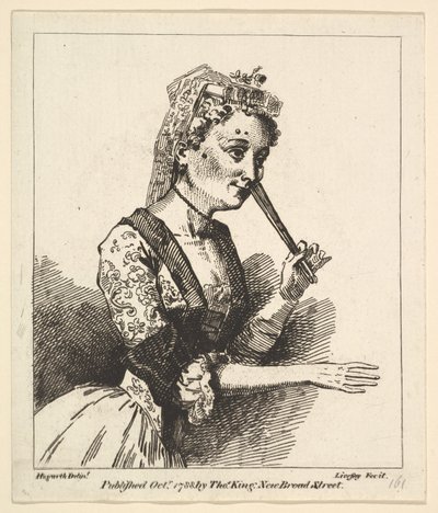 Mujer sorprendida de la Mañana de Hogarth de Richard Livesay