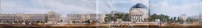 Cambridge Terrace, el Coliseo y la Escuela de Huérfanos del Clero (detalle) de Richard Morris