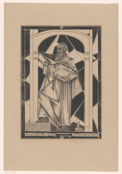 El maestro de obras (título original del objeto)
Boceto para el cuadro El maestro de obras (título en el objeto) de Richard Nicolaüs Roland Holst (signed by artist)