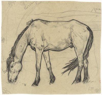 Caballo de pastoreo en Noordwijk de Richard Nicolaüs Roland Holst
