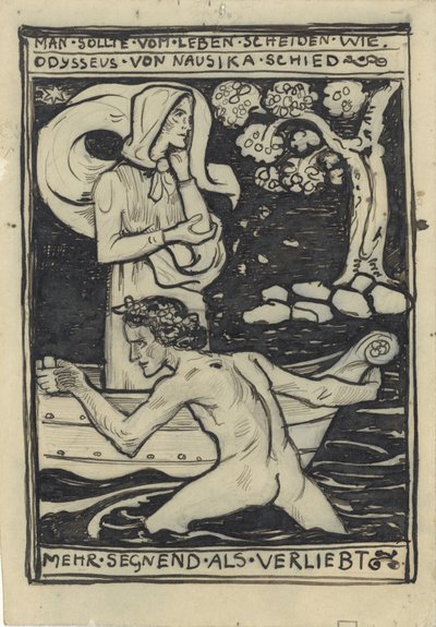 La despedida de Odiseo y Naussikaä de Richard Nicolaüs Roland Holst