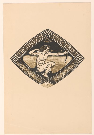 Diseño de portada para: Revista técnica, 1914 de Richard Nicolaüs Roland Holst