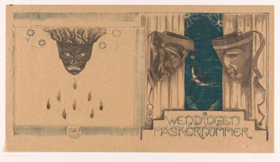 Diseño de portada para: Twists, número de la máscara, 1920 de Richard Nicolaüs Roland Holst