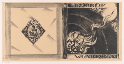 Diseño de portada para: Wendingen, edición de Toorop, 1928 de Richard Nicolaüs Roland Holst