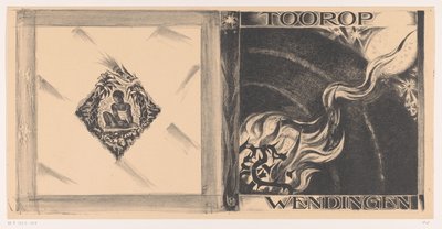 Diseño de portada para: Wendingen, edición de Toorop, 1928 de Richard Nicolaüs Roland Holst
