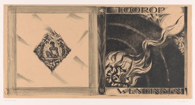 Diseño de portada para: Wendingen, edición de Toorop, 1928 de Richard Nicolaüs Roland Holst