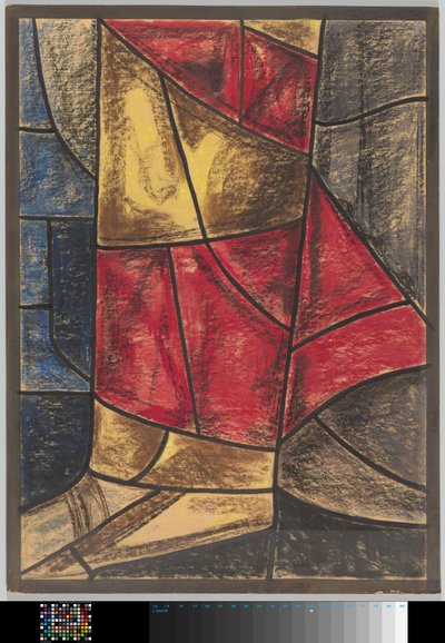 Diseño de la ventana del transepto norte de la catedral de Utrecht de Richard Nicolaüs Roland Holst