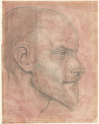 Retrato de Jac. Jongert, de perfil de Richard Nicolaüs Roland Holst