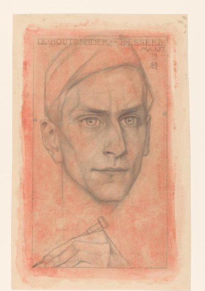 Retrato del escultor de madera B. Essers de Richard Nicolaüs Roland Holst