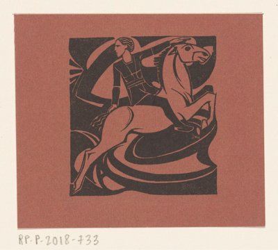Jinete sobre un caballo de salto de Richard Nicolaüs Roland Holst
