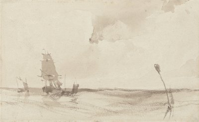 Un paisaje marino de Richard Parkes Bonington