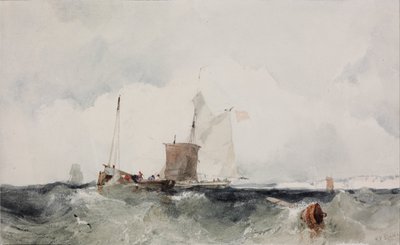 En la costa inglesa de Richard Parkes Bonington