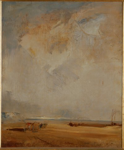 Costa en Normandía de Richard Parkes Bonington