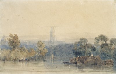 Cerca de Boston, Lincolnshire (grafito y acuarela sobre papel) de Richard Parkes Bonington