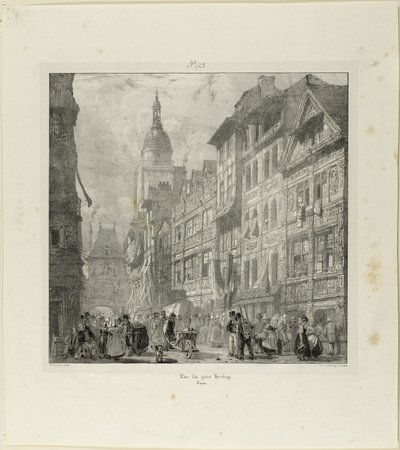 Calle del Gran Reloj de Richard Parkes Bonington