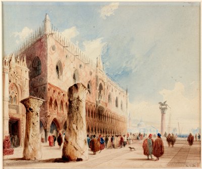 Escena en Venecia (Palacio Ducal) de Richard Parkes Bonington