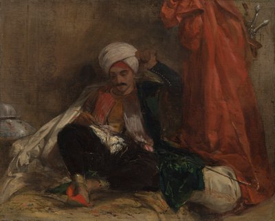 Turco sentado de Richard Parkes Bonington