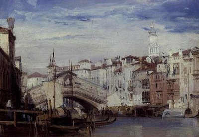 El Puente de Rialto, Venecia de Richard Parkes Bonington