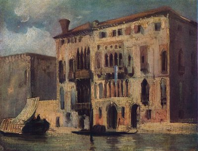 Vista en el Gran Canal, siglo XIX de Richard Parkes Bonington
