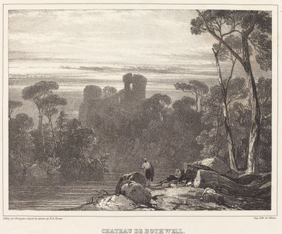 Castillo de Bothwell de Richard Parkes Bonington after Francois Alexandre Pernot
