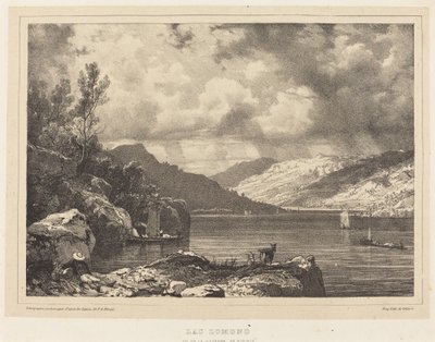Lago Lomond de Richard Parkes Bonington after Francois Alexandre Pernot