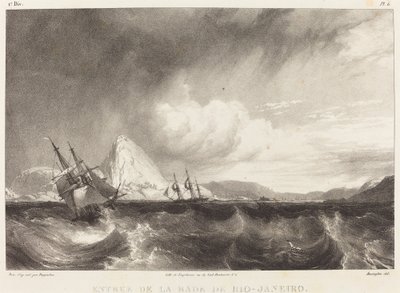 Entrada de la bahía de Río de Janeiro de Richard Parkes Bonington after Moritz Rugendas