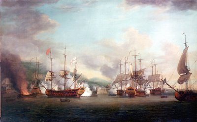 La toma de Port Louis (Haití), el 8 de marzo de Richard Paton